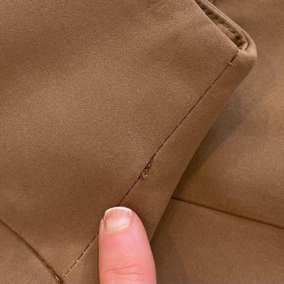 Calvin Klein Cotton Blend Tan/Neutral A-Line Skirt, Full, Classic, Size 6 - Picture 11 of 11